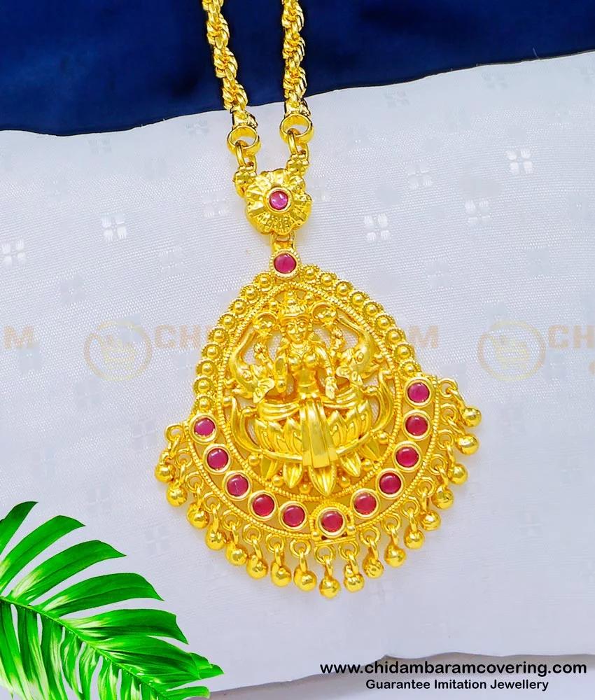 Lakshmi locket clearance in pure gold